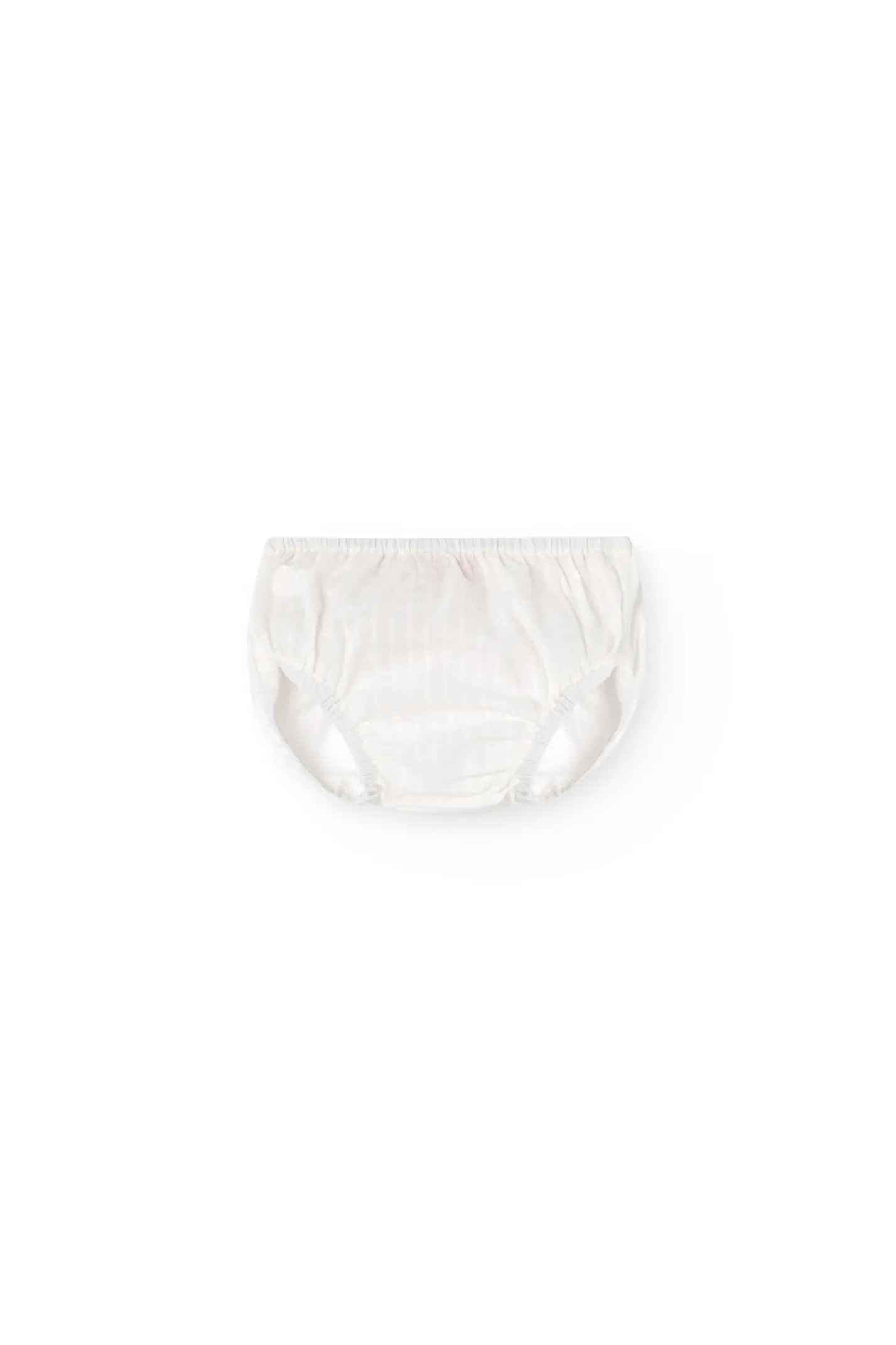 Abito in maglia per neonata di colore bianco
