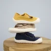 Basket Bosco barefoot in tela blu navy