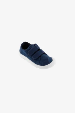 Basket Bosco barefoot in tela blu navy