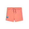Bermuda a maglia per bambino in colore arancione