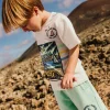 Bermuda a maglia per bambino in colore verde