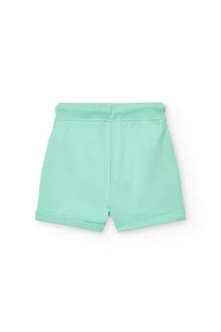 Bermuda a maglia per bambino in colore verde
