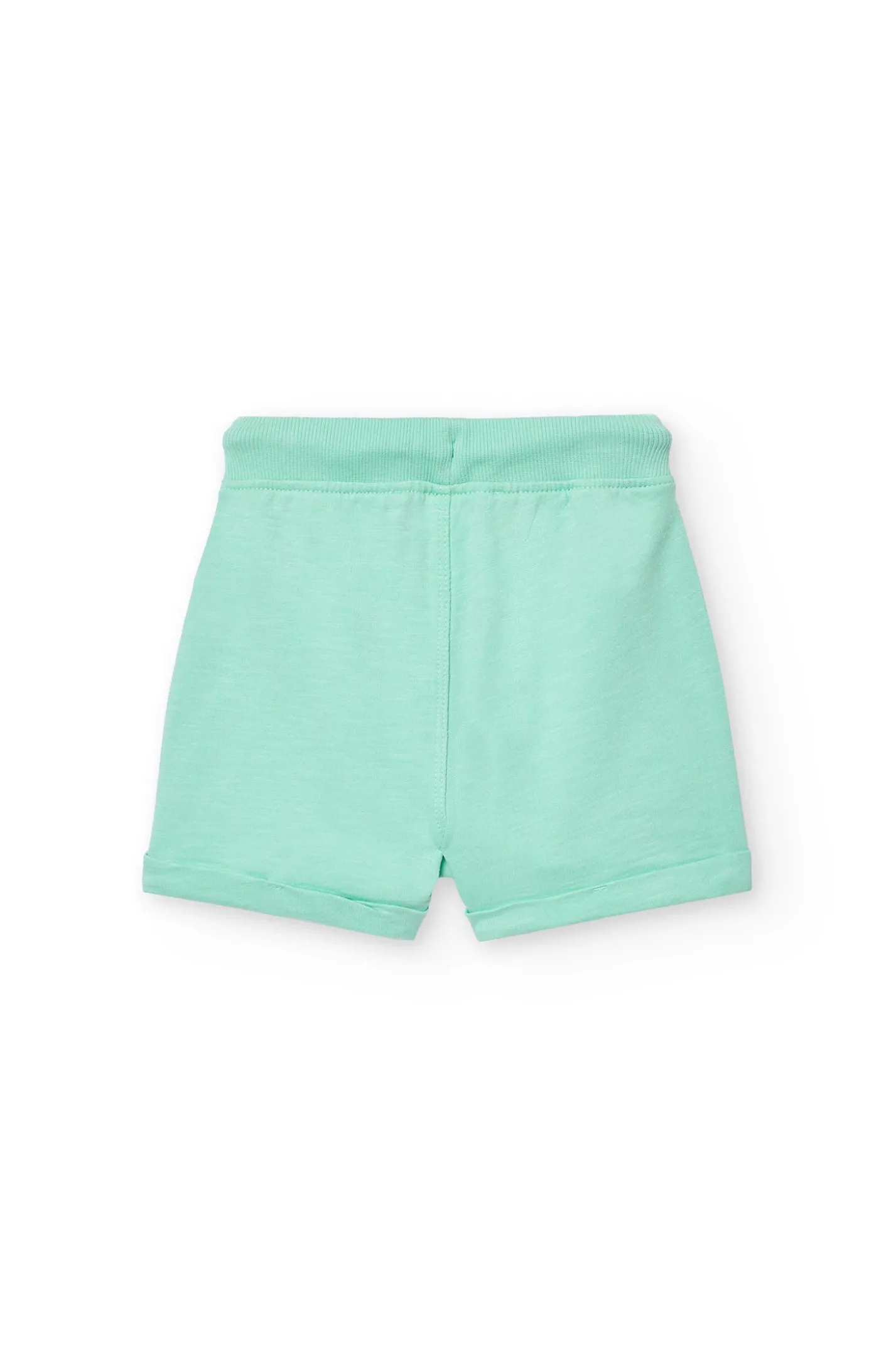 Bermuda a maglia per bambino in colore verde