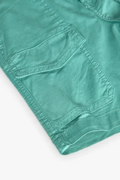 Bermuda di gabardina per bambino in colore verde