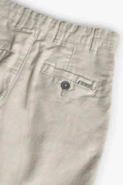 Bermuda di lino per bambino in colore beige