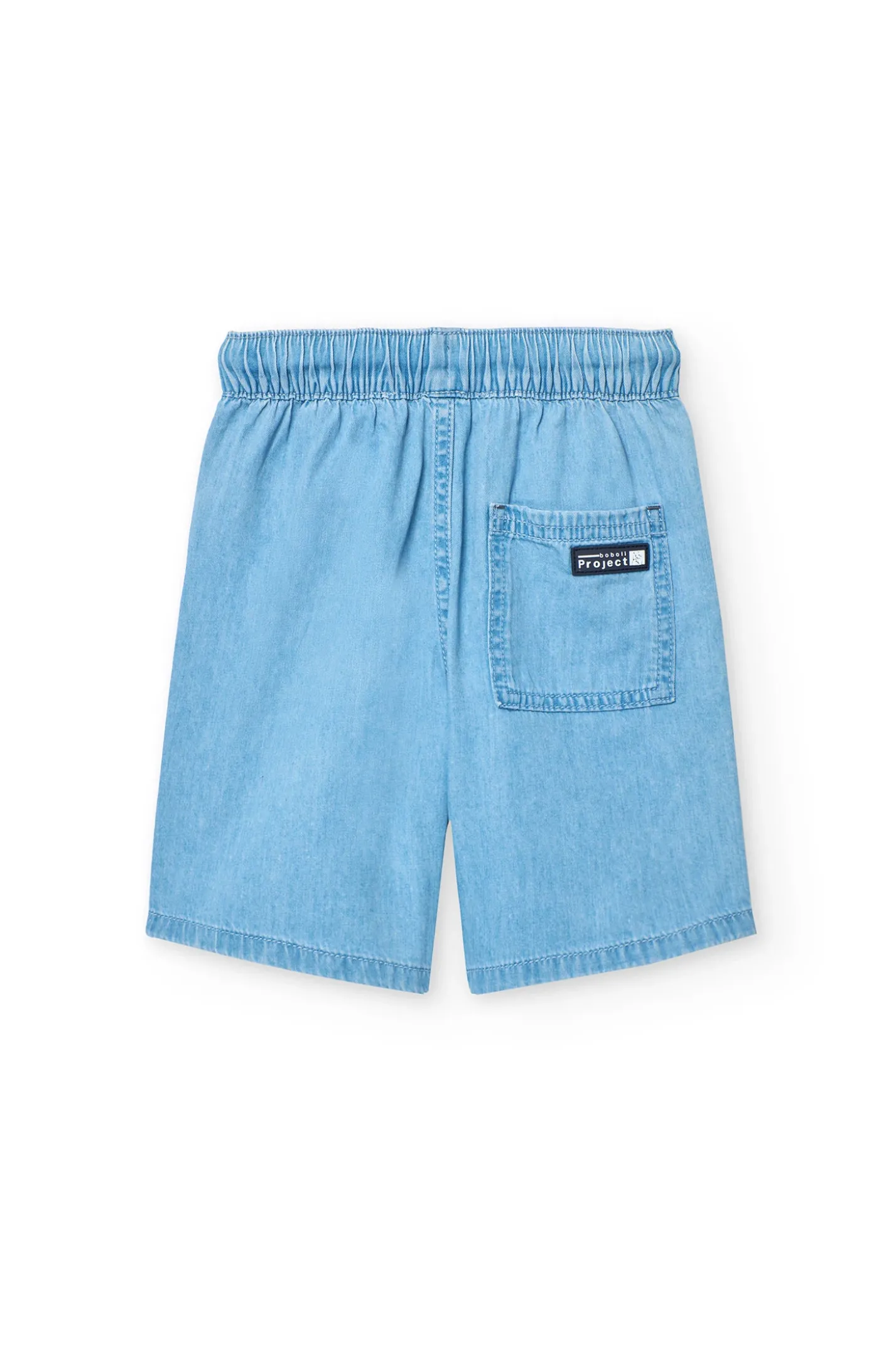 Bermuda in denim per bambino in colore bleach