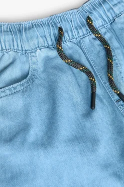 Bermuda in denim per bambino in colore bleach