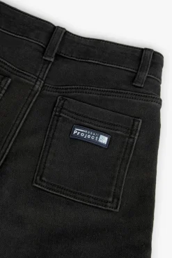 Bermuda in denim per bambino di colore nero
