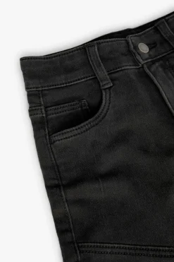Bermuda in denim per bambino di colore nero