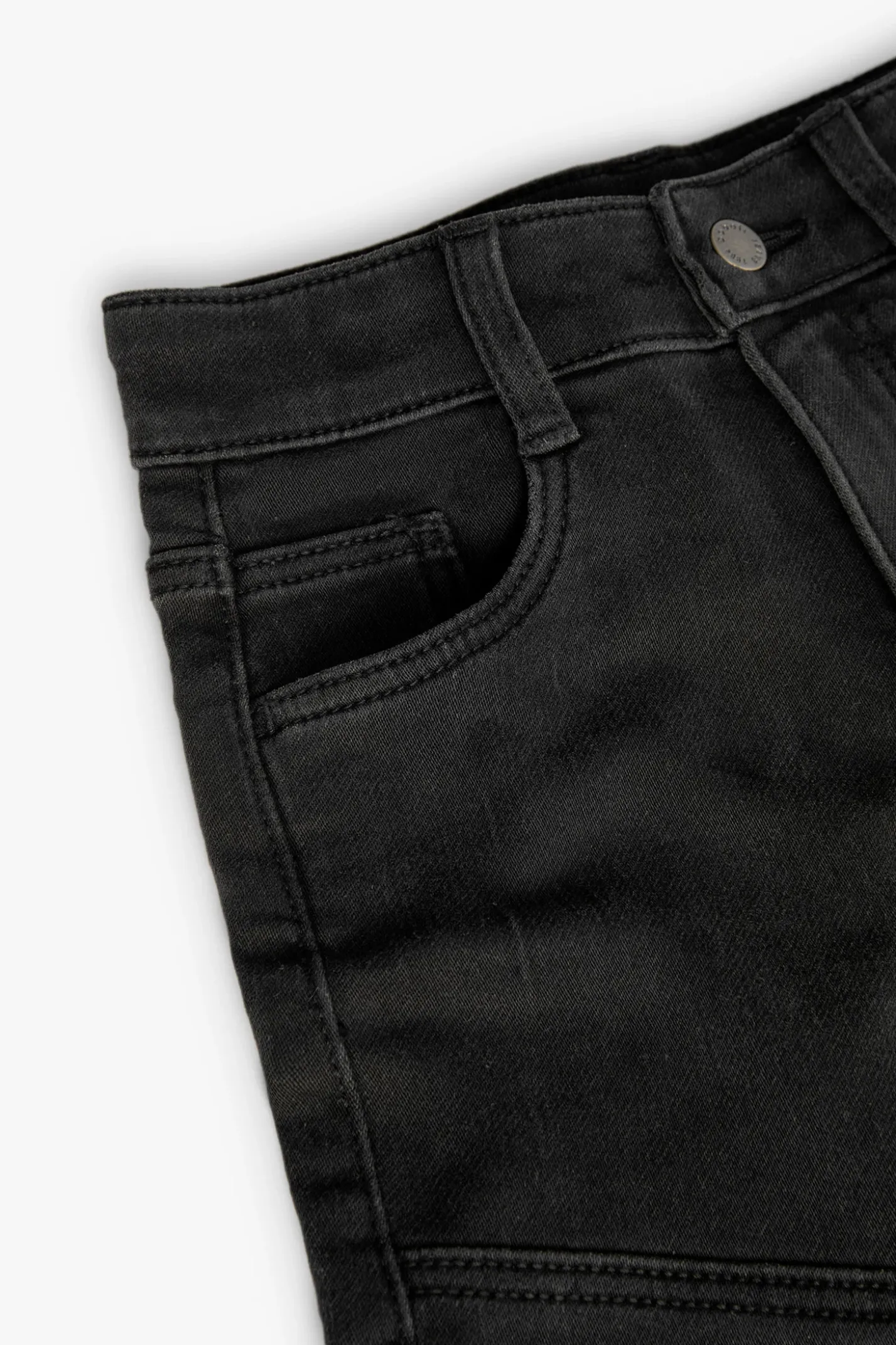 Bermuda in denim per bambino di colore nero
