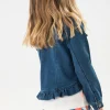 Bermuda in felpa per bambina con stampa