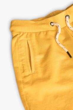 Bermuda in felpa per bambino di colore giallo