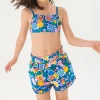 Bermuda in maglia per bambina con stampa
