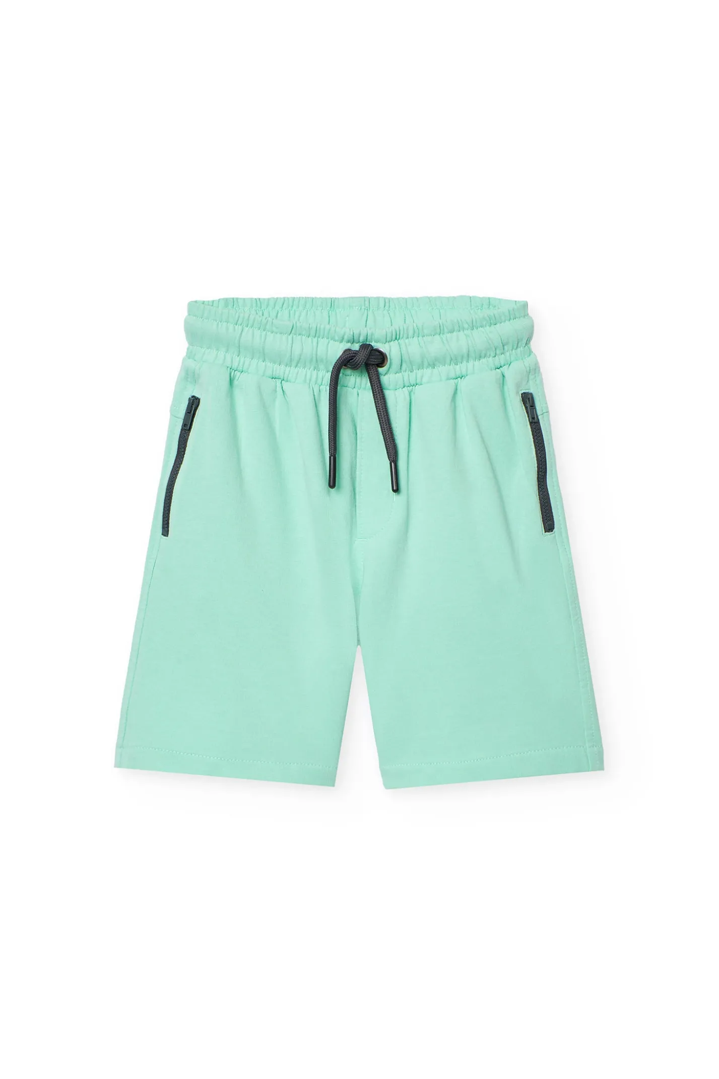 Bermuda in maglia per bambino di colore verde