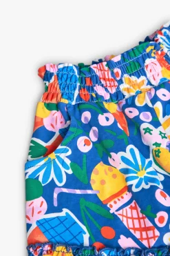 Bermuda in maglia per bambina con stampa