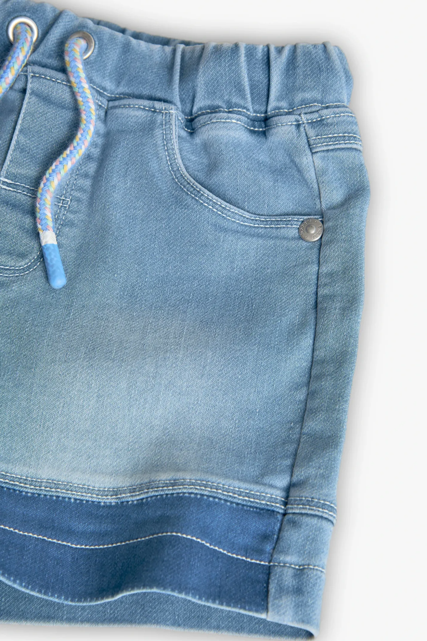 Bermuda in maglia per bambino in colore bleach