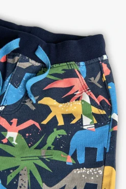 Bermuda in maglia per bambino con stampa di animali