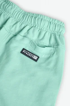 Bermuda in maglia per bambino di colore verde