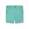 Bermuda in raso per bambino di colore verde
