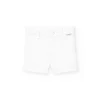 Bermuda in raso per bambino in colore bianco