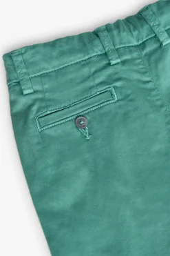 Bermuda in raso per bambino di colore verde