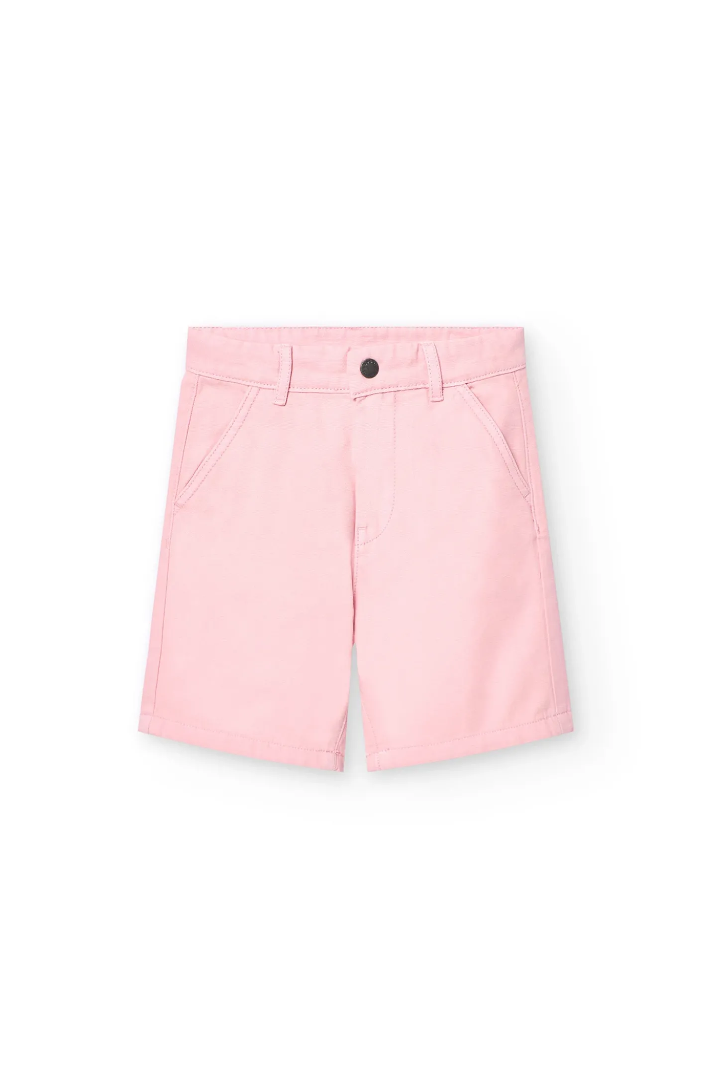 Bermuda in sarga per bambino in colore rosa
