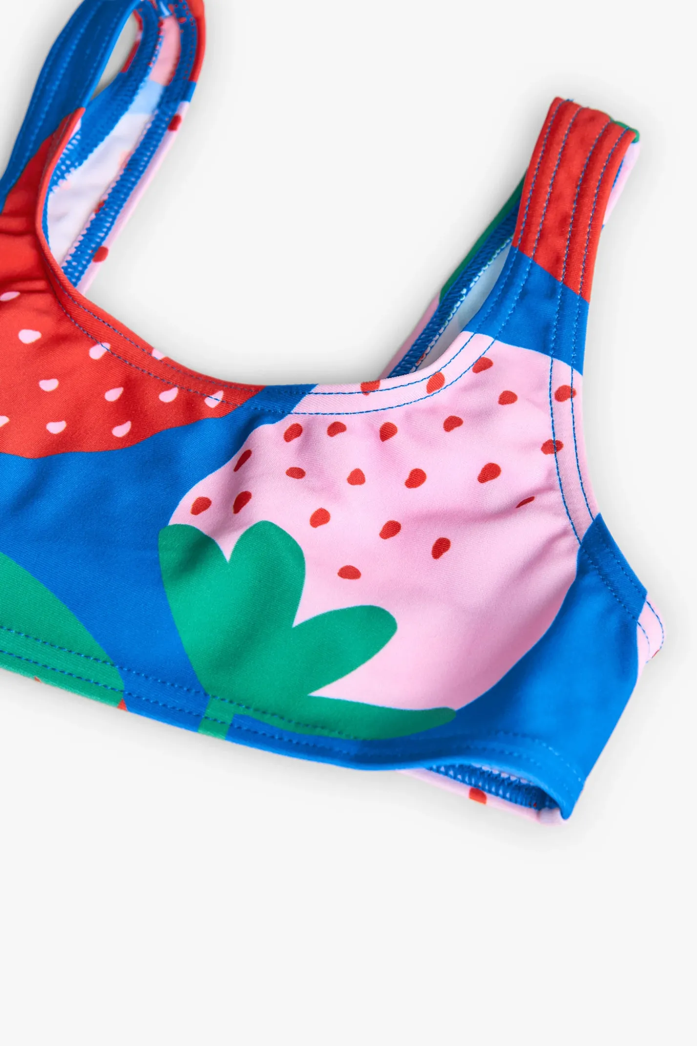 Bikini in poliammide per bambina con stampa