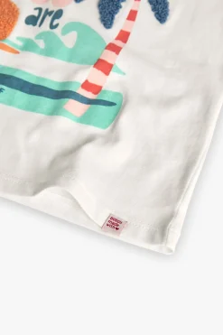 Canotta a maglia per bambina in bianco