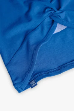 Canotta a maglia per bambina in blu