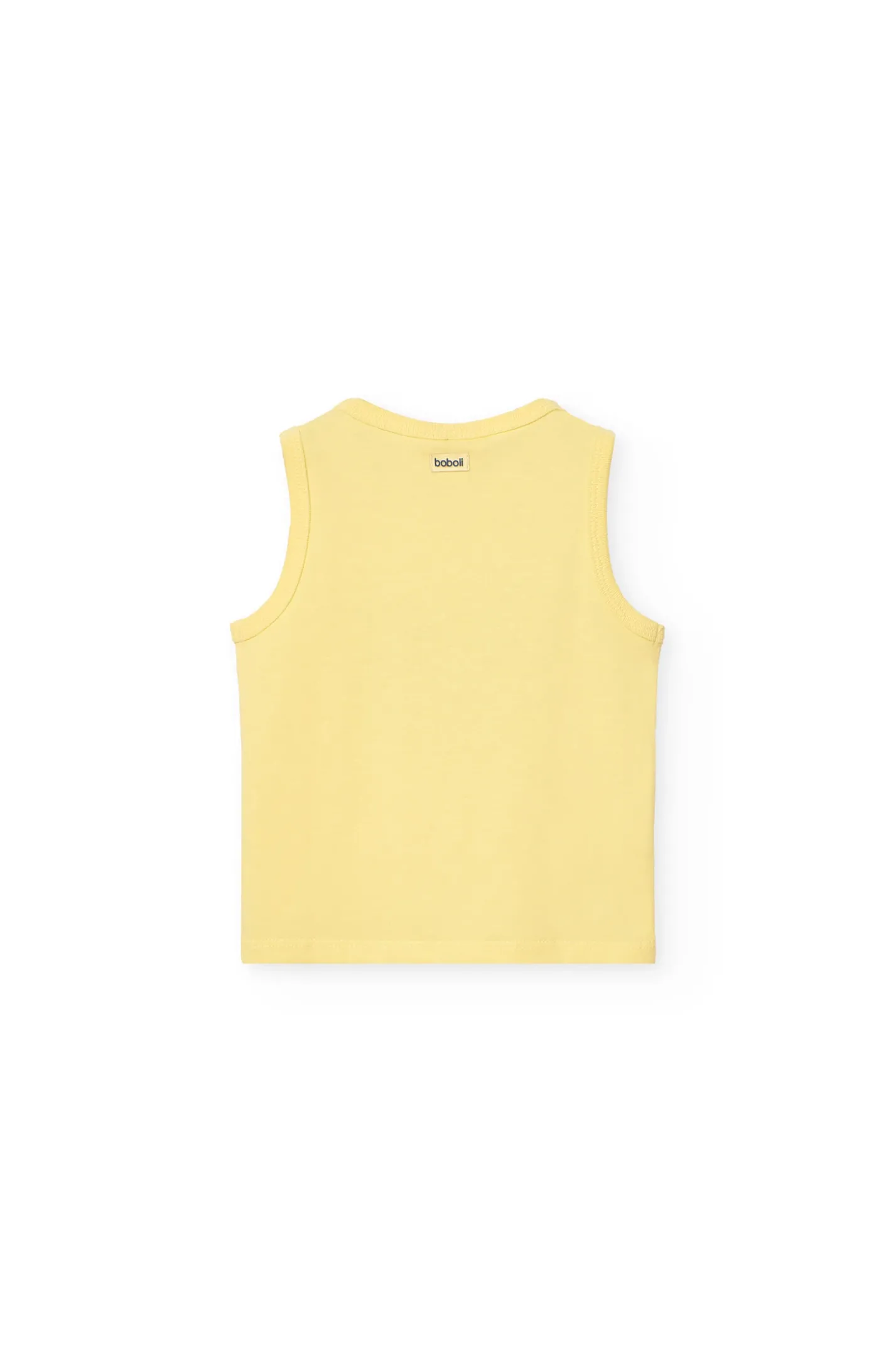 Canotta di maglia per bambino in colore giallo
