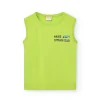 Canottiera a maglia per bambino in colore verde