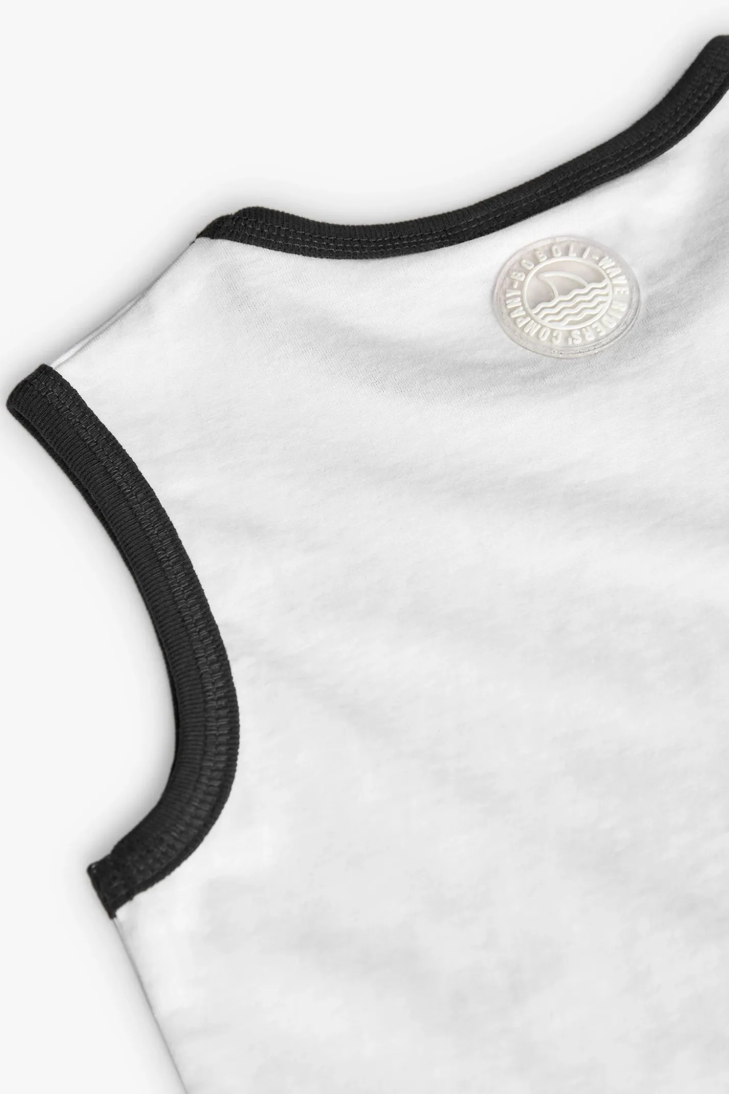 Canottiera a maglia per bambina in colore bianco