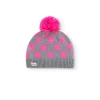 Cappello tricotosa pois per ragazza