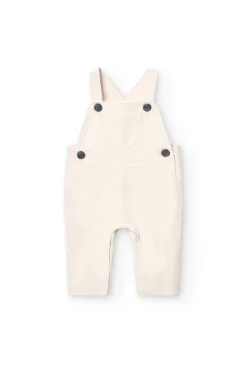 Completino in lino a maglia per bambino colore beige