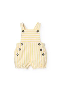 Completo a maglia per bambino nei colori giallo e bianco.