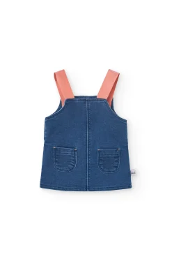 Completo di abito in maglia per bambina con stampa
