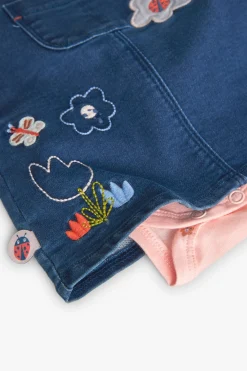 Completo di abito in maglia per bambina con stampa