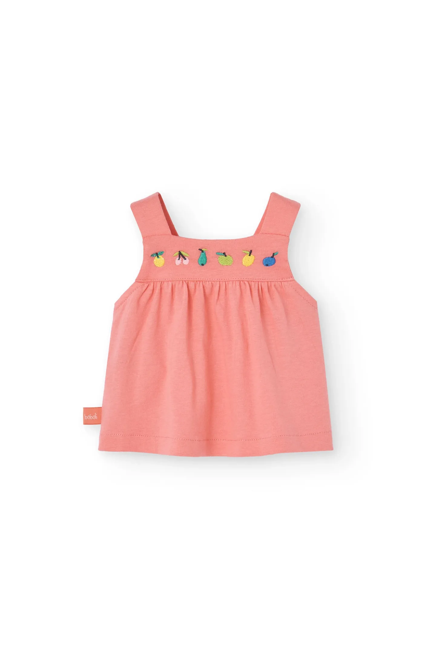 Completo di blusa e leggings in maglia per neonata in colore rosa