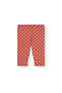 Completo di camicetta e leggings in maglia per bambina in colore bianco