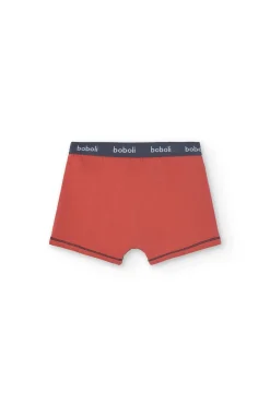 Confezione da 3 boxer in maglia per bambino con stampa in colore rosso, blu e altri colori.