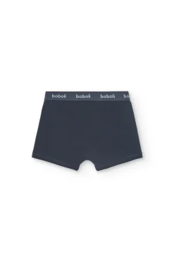 Confezione da 3 boxer in maglia per bambino con stampa in colore rosso, blu e altri colori.
