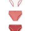 Confezione da 3 mutandine in maglia per bambina di colore rosa