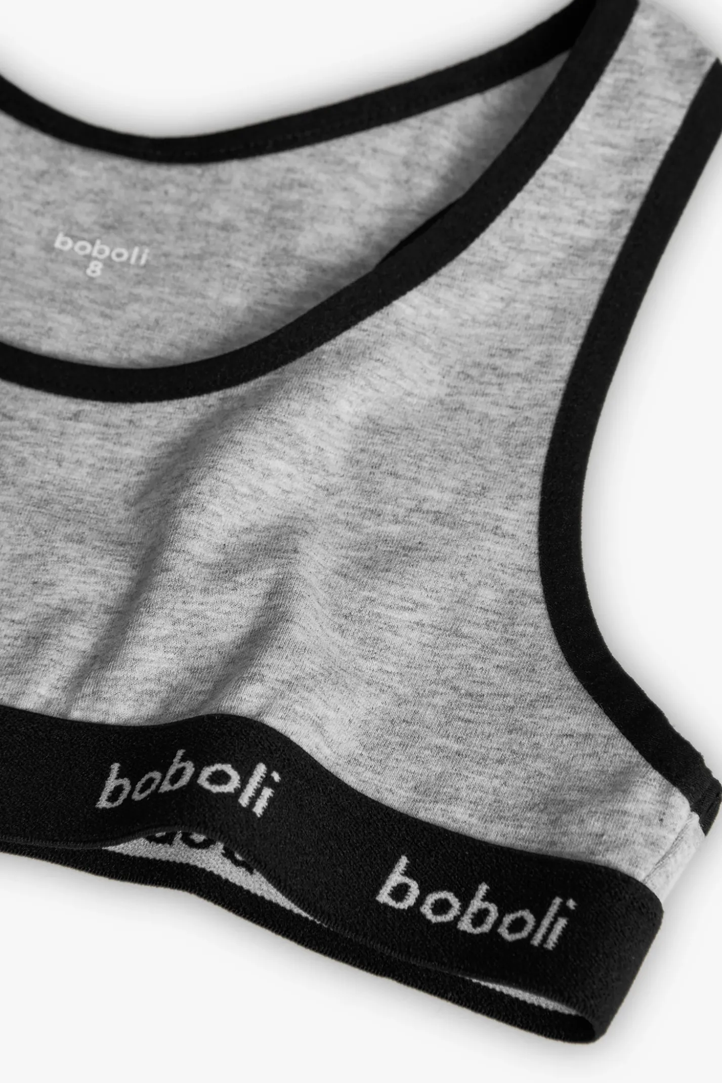 Confezione di 2 top per bambina in grigio