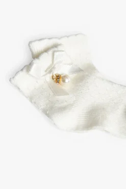 Confezione di calzini a maglia per in colore bianco