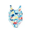 Costume da bagno in poliammide per bambina con stampa.