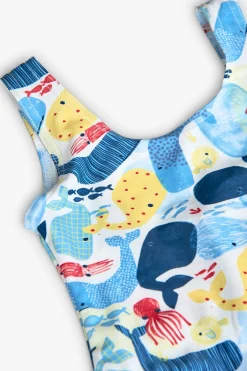 Costume da bagno in poliammide per bambina con stampa.