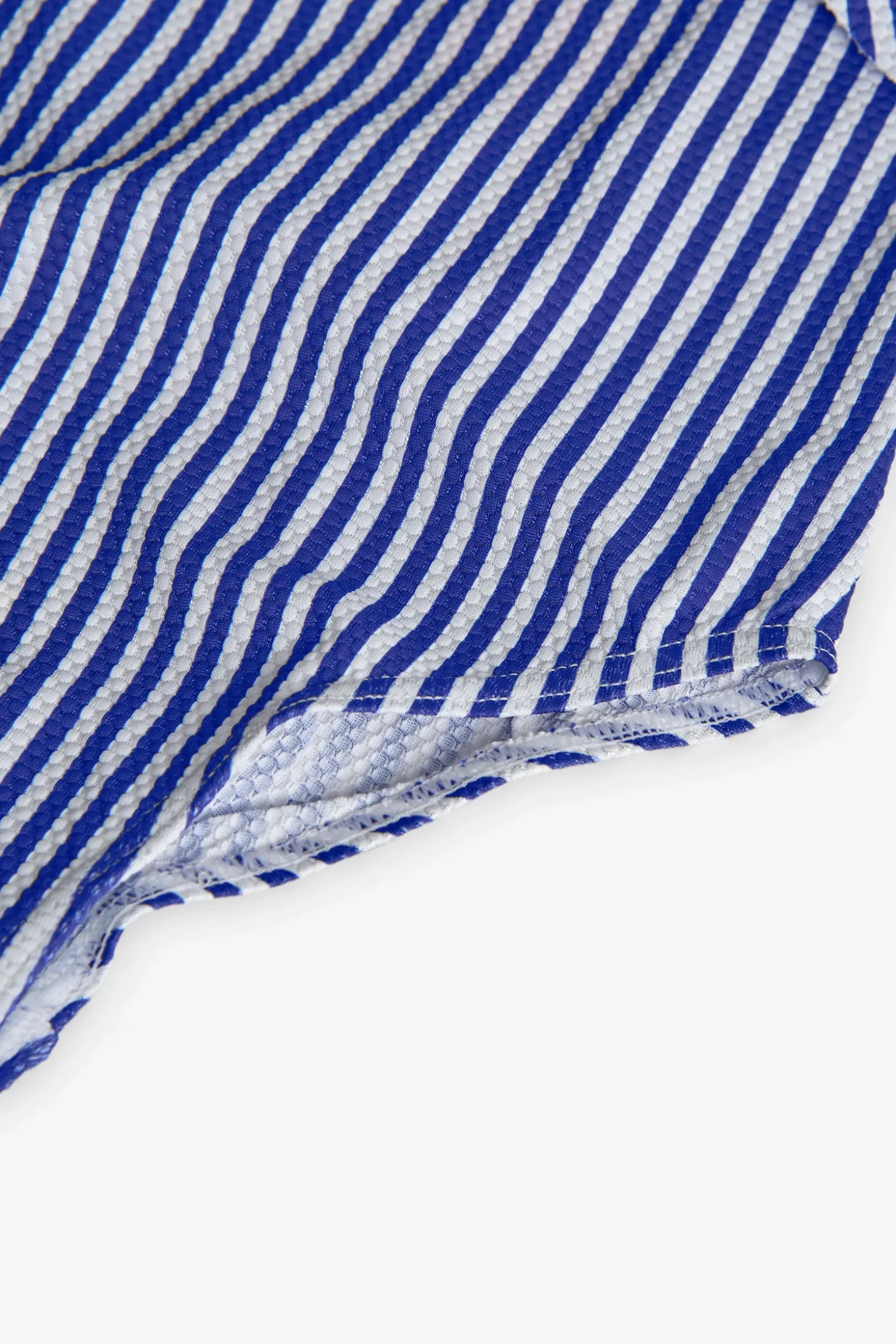 Costume da bagno in poliammide per bambina con stampa a foglie