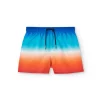 Costume da bagno in tessuto riciclato per bambino in blu