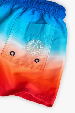 Costume da bagno in tessuto riciclato per bambino in blu