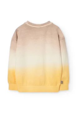 Felpa di pile per bambino in colore beige tinto